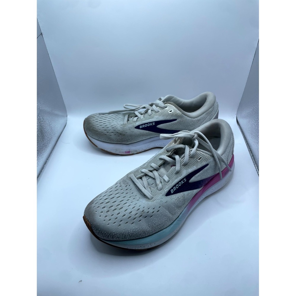 Brooks Ghost 16 1204071B175 Womens US 9 B Sneakers Gray Lace Up Running Shoes